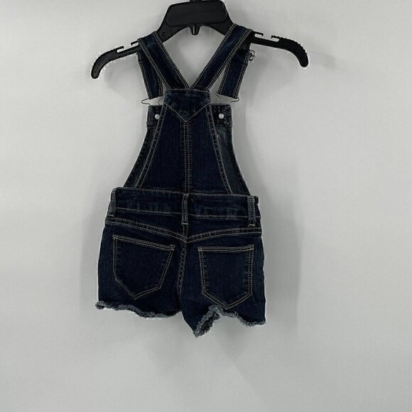 Jordache Bib Overall Shorts Blue Denim Girls Size XS 4-5 Summer - Picture 7 of 11